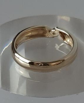 Preview: Diamantsolitär aus 585er Gold mit Diamant im Brillantschliff 0.08 ct, Größe 50, Gewicht: 2,5g