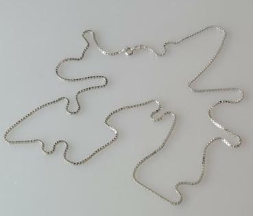 Lange Venezianerkette aus 835er Silber, Länge 80,0 cm, Gewicht: 9,2g