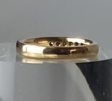 Preview: DEY Ring aus 750er Gelbgold mit 6 Diamanten 0.18 ct. , Größe 53 Gewicht: 6,1g