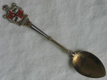 Sammellöffel "Bernkastel", Silber 800er, matt vergoldet, Länge: 13 cm, Gewicht: 13g