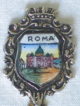 Sammellöffel "Roma (Rom)", versilbert, Länge: 10,5 cm, Gewicht: 11,0g