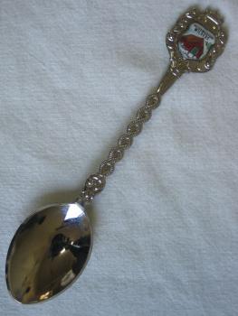 Sammellöffel "Heidemuseum Wilsede", versilbert, Länge: 11,5 cm, Gewicht: 14,8g