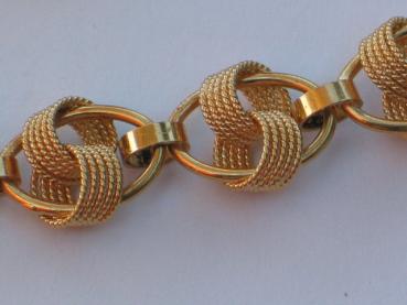 Vintage: Wunderschönes Armband aus 750er Gold mit Ringverschluss, Gewicht: 13,4g