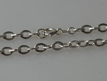 Ankerkette aus 835er Silber, Länge 60 cm, Gewicht 11,8g