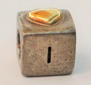 Pandora Bead "I love you", #790200, 585er Gold und 925er Sterlingsilber