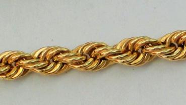 Kordelkettenarmband aus 585er Gold, Länge 19,0 cm Gewicht: 7,2g