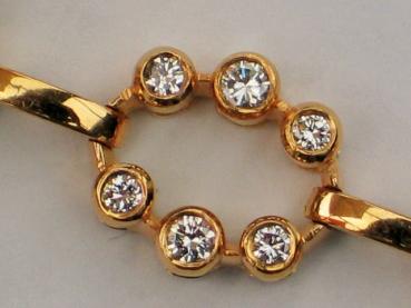 Edles Diamantarmband mit 3.02 ct (54 Diamanten) aus 750er Gold, Länge: 17,0 cm, Gewicht: 24,9g