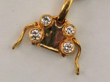 Edles Diamantarmband mit 3.02 ct (54 Diamanten) aus 750er Gold, Länge: 17,0 cm, Gewicht: 24,9g