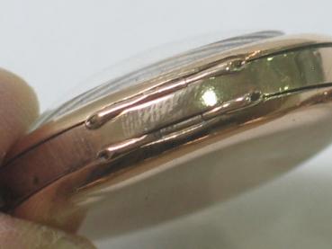 Vintage: Rolex Damenuhr um 1910 mit Goldarmband, 375er Gold, Handaufzug
