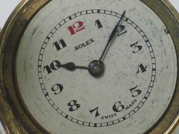 Vintage: Rolex Damenuhr um 1910 mit Goldarmband, 375er Gold, Handaufzug