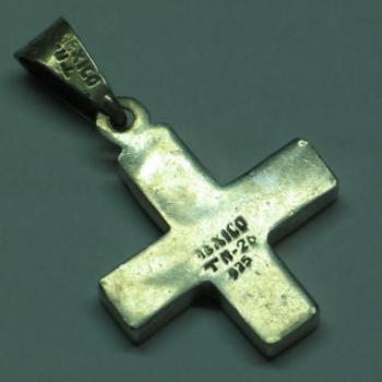Preview: Anhänger "Kreuz" aus Mexiko, 925er Sterlingsilber, Gewicht: 9,6g