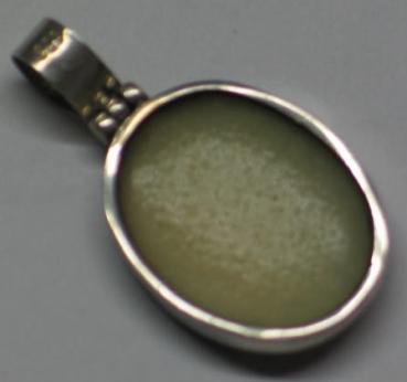 Preview: Anhänger mit Schmuckstein oval, 925er Sterlingsilber, Gewicht: 6,3g