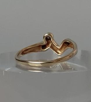 Preview: Diamantring 0.05 ct., 585er Gold, Größe: 55, Gewicht: 1,9g