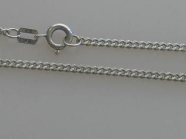 Kurze Flachpanzerhalskette aus 835er Silber, Länge: 39,0 cm, Gewicht: 4,6g