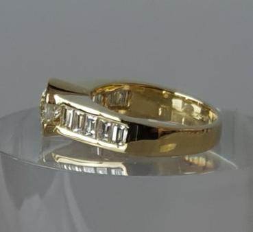 Herrlicher Diamantring mit 1.65 ct. 750er Gold, Größe 53, Gewicht: 7,6g