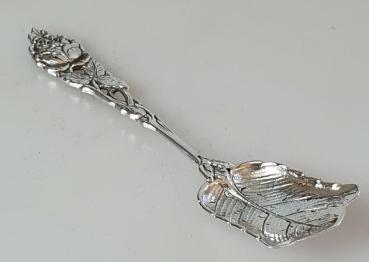 Zuckerlöffel- Schaufel, Hildesheimer Rose, 800er Silber, Länge: 11,0 cm, Gewicht: 14,2g