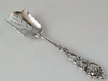 Zuckerlöffel- Schaufel, Hildesheimer Rose, 800er Silber, Länge: 11,0 cm, Gewicht: 14,2g