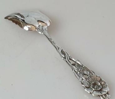 Zuckerlöffel- Schaufel, Hildesheimer Rose, 800er Silber, Länge: 11,0 cm, Gewicht: 14,2g