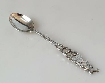 Zuckerlöffel -Bremer Stadtmusikanten- 800er Silber, Länge: 11,5 cm, Gewicht: 12,8g