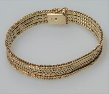 Antikschmuck Armband aus 585er Gelbgold, Länge 18,0 cm, Gewicht: 27,3g