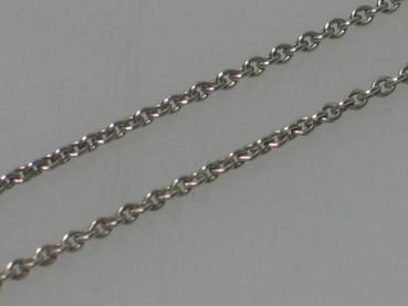 Feine Ankerhalskette aus 835er Silber, Länge: 42,5 cm, Gewicht: 1,8g