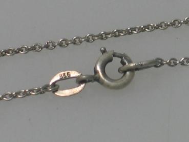 Feine Ankerhalskette aus 835er Silber, Länge: 42,5 cm, Gewicht: 1,8g