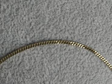 Feine Panzerhalskette aus 333er Gold, Länge 40,0 cm, Gewicht: 2,6g