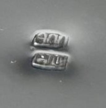 Flaschenhalter rund aus 900er Silber, Gewicht. 128,0g