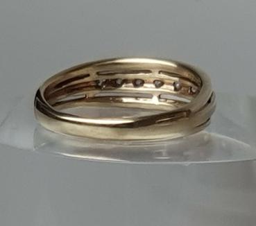 Preview: Schmuckstein Gelbgoldring aus 333er Gold, Größe 56, Gewicht: 2,7g