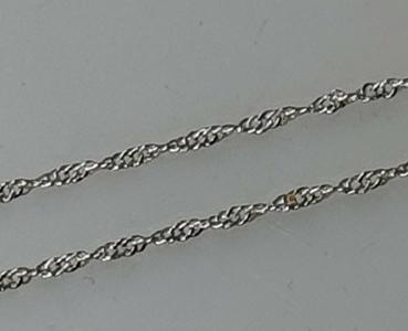 Halskette im Phantasiemuster aus 925er Sterlingsilber, Länge 45,0 cm, Gewicht: 1,6g