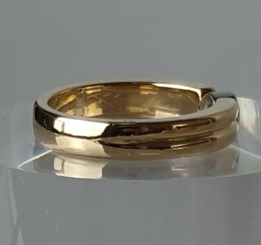 Diamantsolitär mit 0.10 ct. aus 750er Gold, Größe 53, Gewicht: 7,6g