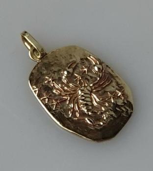 Kettenanhänger Sternzeichen "Skorpion" aus 585er Gold, Gewicht: 4,7g