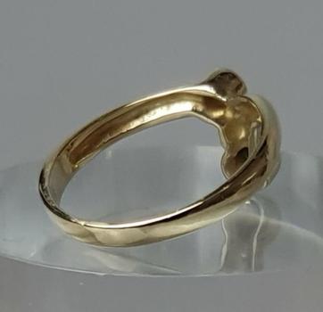 Preview: Schmucksteinring aus 585er Gold, Größe 57, Gewicht: 2,8g
