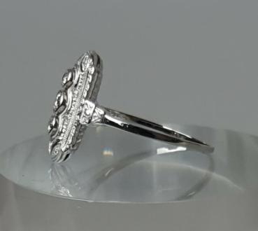 Vintage Diamantring mit 0.25 ct. aus 750er Weißgold, Größe 51, Gewicht: 3,0g