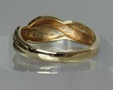 Preview: Diamantring aus 585er Gold, Größe 57, Gewicht: 3,8g