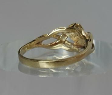 Preview: Flechtring aus 585er Gold, Größe 55, Gewicht: 2,9g