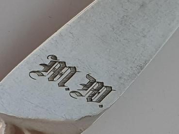 Preview: Antiksilber: Esslöffel 12 Lot Silber von 1876 Bleyer Gewicht: 29,8g