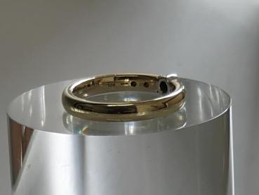 Preview: Diamantring mit 5 Diamanten aus 585er Gold, Größe 56, Gewicht: 5,0g