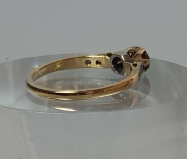Turmalin/Spinell Ring aus 750er Gold, Gr. 55, Gewicht: 2,0g