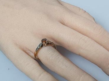 Turmalin/Spinell Ring aus 750er Gold, Gr. 55, Gewicht: 2,0g