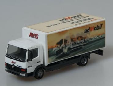 Herpa Mercedes-Benz Atego 815 LKW mit Kofferaufbau -Avis- 1:87