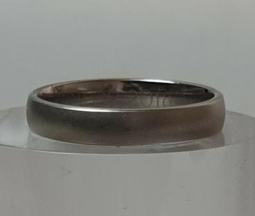 Platin Bandring, mattiert, 600er Platin, Größe 70, Gewicht: 8,4g