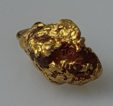 Australien: Natürliches Goldnugget 98% Gold als Kettenanhänger, Gewicht: 7,3g