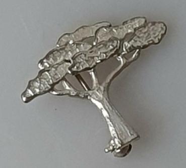 Afrikanische Baobab Baum Brosche aus 925er Sterlingsilber