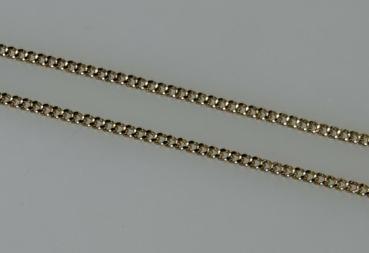 Panzerhalskette aus 585er Gold, Länge 66,5 cm, Gewicht: 6,3g