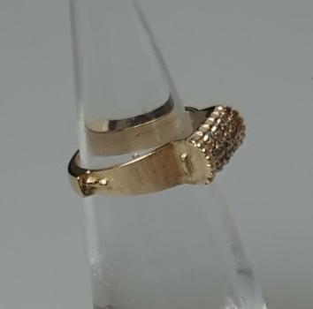 Preview: Christ Diamantring mit 10 Diamanten, 0.15 ct., 585er Gold, Größe 43, Gewicht: 3,6g