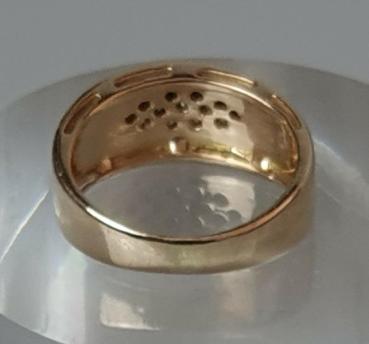 Preview: Diamantring mit 0.25 ct., 585er Gold, Größe 50, Gewicht: 4,1g