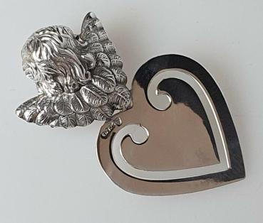 Notizzettelhalter "Engel" aus 925er Sterlingsilber, Gewicht : 12,0g