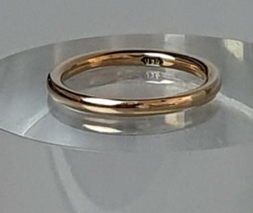 Bandring / Ehering aus 750 Gelbgold, Größe 48, Gewicht: 2,4g