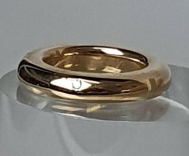 Preview: Niessing Bandring mit Diamant aus 750er Gold, Größe 52, Gewicht: 18,8g